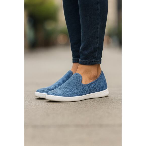 Allbirds Tree Loungers Blue Slip-On W7 Women’s Comfort Lightweight Knit - Picture 1 of 12
